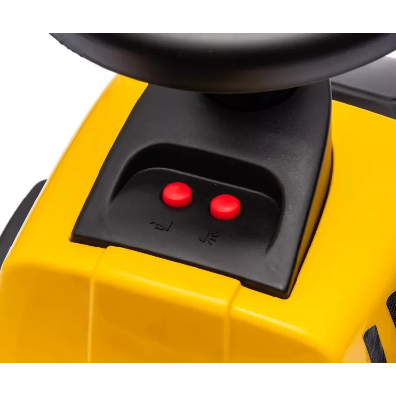 CAT Fahrzeug Traktor mit Anhänger gelb zum Aufsitzen