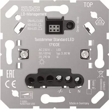 Schaltdimmer für LED-Leuchten, Jung 1710 DE LED-Tastdimmer Standard
