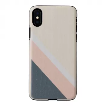 Smartphone-Hülle man and wood für iPhone X/XS – Pink Suit Schwarz