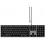 Satechi schlank W3 Tastatur Home USB QWERTZ German Schwarz Grau