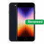 Apple Renew Grade A | iPhone SE (3. Gen, 2022) | Midnight | 4,7 Zoll | Retina HD | A15 Bionic | 4 GB | 64 GB | iOS