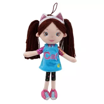 TULILO Zosia Stoffpuppe 35 cm — weiches Stoffspielzeug, 35 cm Höhe