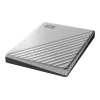WD My Passport Ultra für Mac WDBKYJ0020BSL - Festplatte - verschlüsselt - 2 TB - extern (tragbar) - USB 3.0 (USB-C-Anschluss) - 256-Bit-AES - Silber