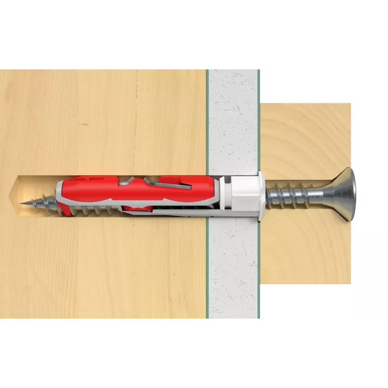Fischer 537258 Schraubdübel / Wanddübel 50 Stk. Schrauben- & Dübelset 50 mm