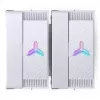 CPU-Kühler Jonsbo CR-3000E Dual-Tower ARGB White, Dual-Tower-Luftkühler mit ARGB-Beleuchtung