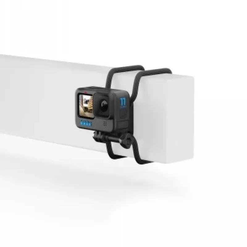 Montageplatte GoPro HERO Kameras Flexible Grip-Halterung Schwarz Kunststoff