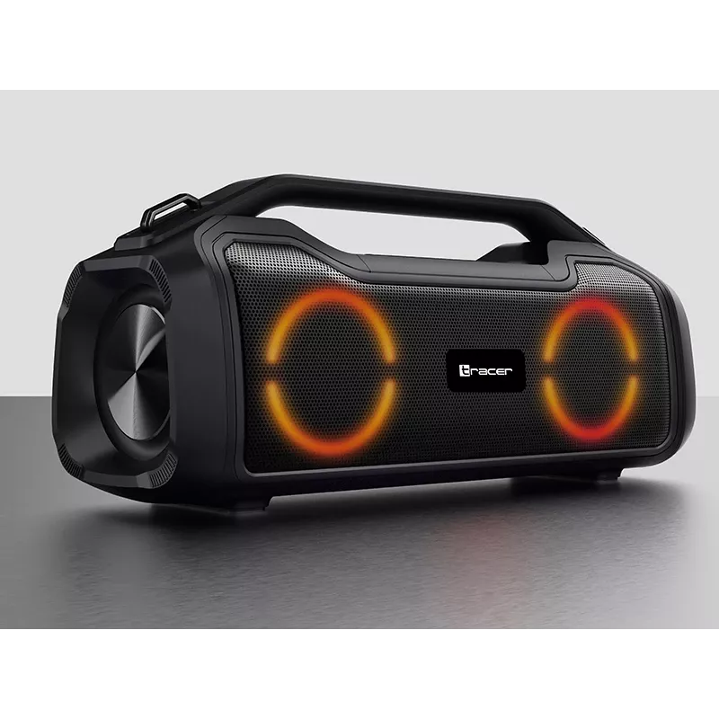Stereo tragbarer Lautsprecher TRACER BigBoy TWS Bluetooth 40 W RMS, Bluetooth 5.3, 12 h Akku, Schwarz