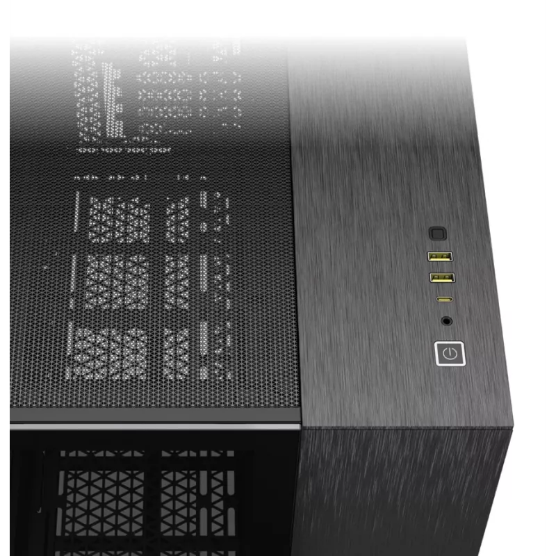 PC-Gehäuse Corsair CC-9011287-WW Midi-Tower Aluminium, Schwarz