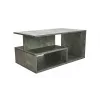 Couchtisch Top e Shop PRIMA BETON, frei geformte Platte, taupe, 900×510×430 mm, 1 Bein