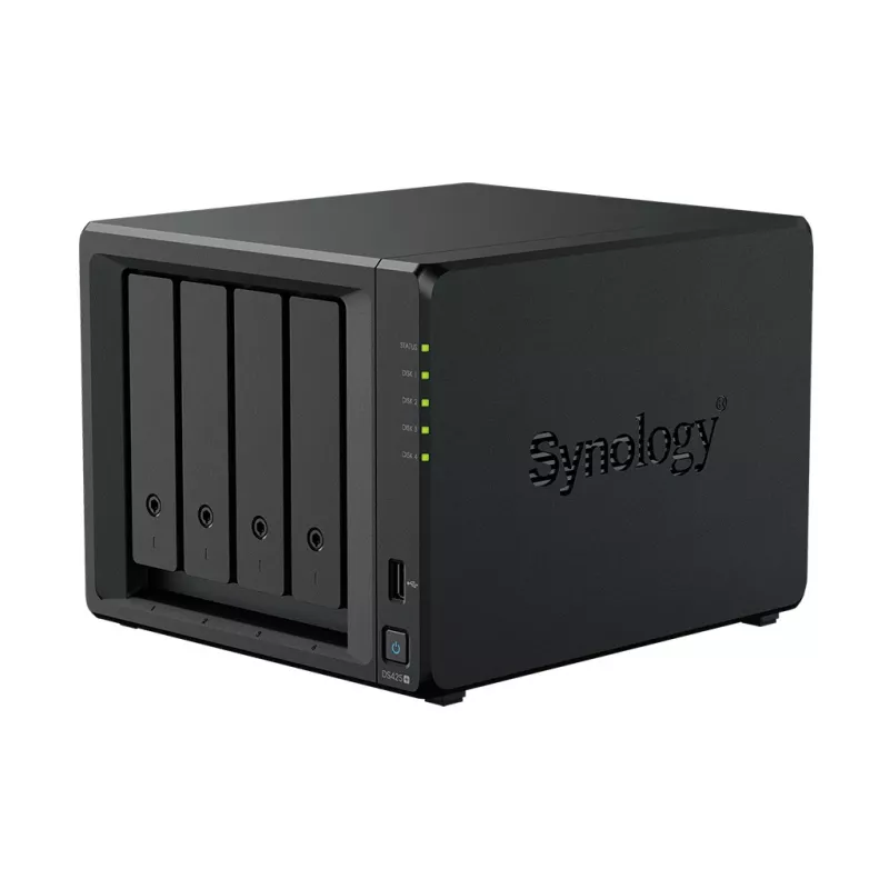 NAS-Speicherserver SYNOLOGY DS425+ — 4-Bay, Intel Celeron J4125 2,0–2,7 GHz, 2 GB DDR4, 0 TB, 2,5GbE, 2 M.2-Steckplätze