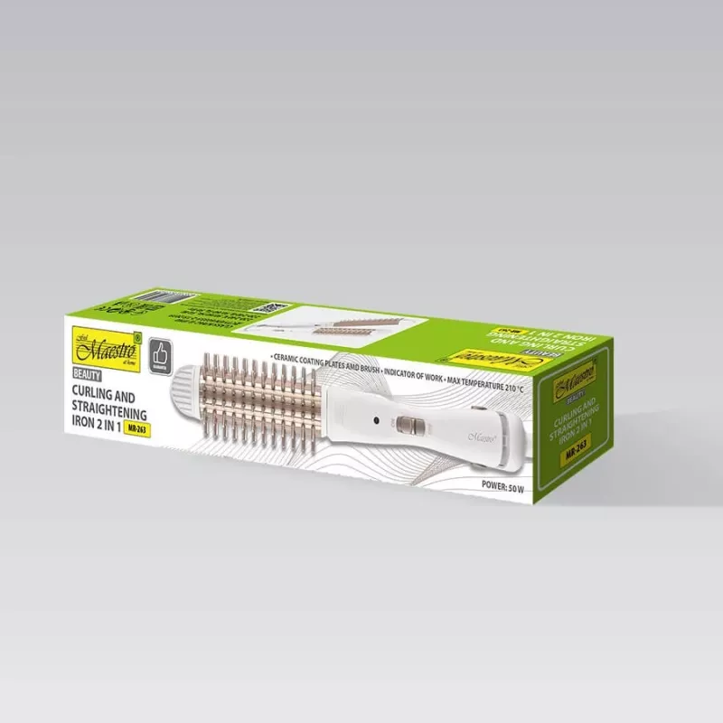 Maestro MR-263 2-in-1 Lockenstab und Haarglätter