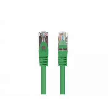 Patchkabel LANBERG PCF6-20CC-0025-G RJ45 Cat.6 U/UTP 0,25 m Grün, CCA 26 AWG, 250 MHz