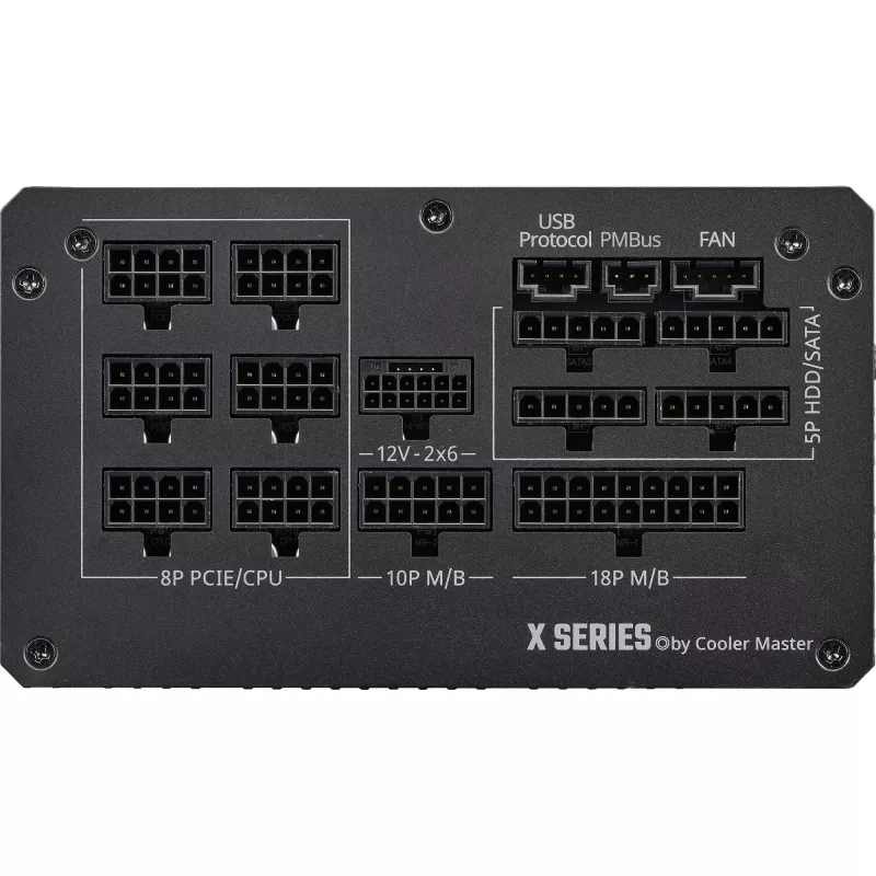 Netzteil Cooler Master X Silent Edge Platinum 1100 W 24-Pin ATX Schwarz