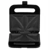 Sandwichmaker Adler AD 3076 — 1000 W kompakter Tisch-Sandwichmaker, schwarz/silber