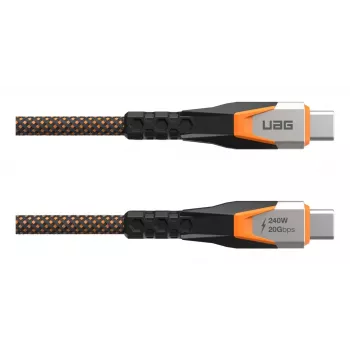 USB-C-auf-USB-C-Kabel C2G 9B4415114097 USB 3.2 Gen 2x2 0,75 m – Schwarz/Orange