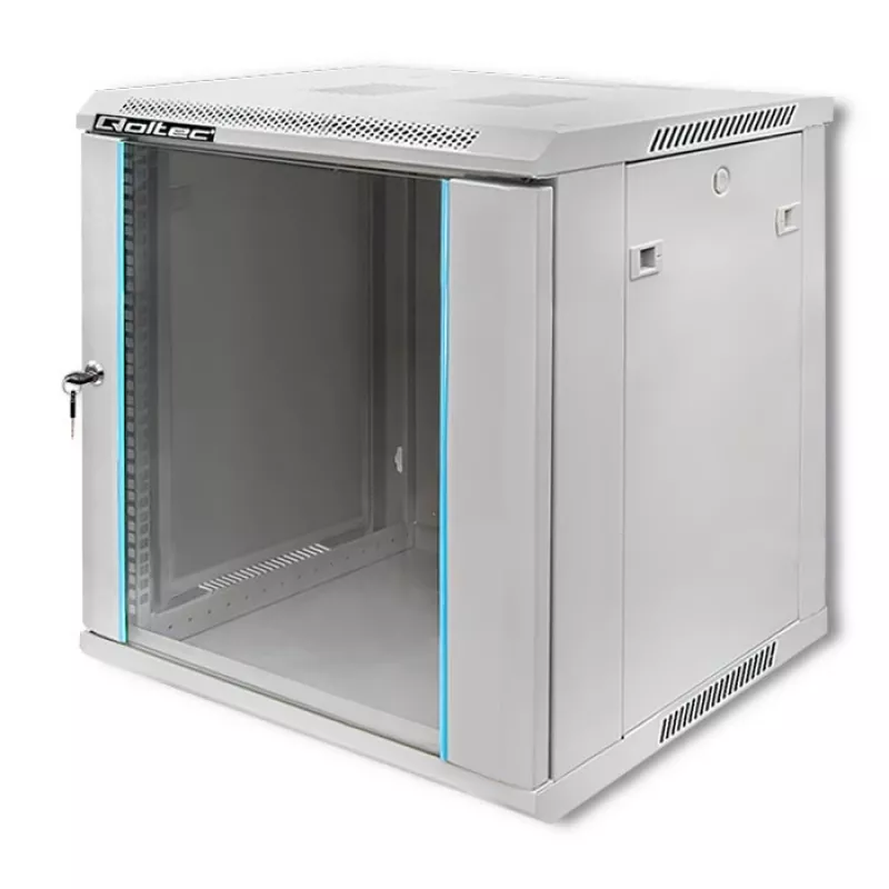 Rack-Schrank QOLTEC 19-Zoll 12U Modell 54485 — Netzwerk-/Servergehäuse