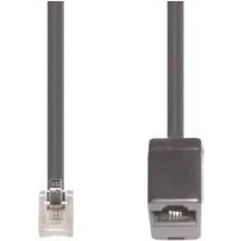 Telefonkabel e+p T 19 6 m Schwarz