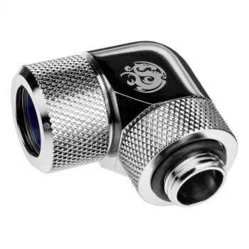 Rohrleitung für Computer-Wasserkühlung BitsPower BP-E90RMLA14 — Messing, 14 mm Durchmesser, Silber