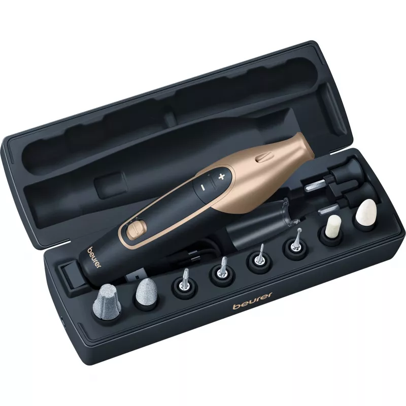 Nagelpflegegerät Beurer MP 84 Special Edition gold — elektrisches Maniküre/Pediküre-Set, kompakt für den Heimgebrauch