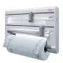 Leifheit 25703 Küchenrollenhalter Wandmontierter Küchenrollenhalter Grau, Weiß