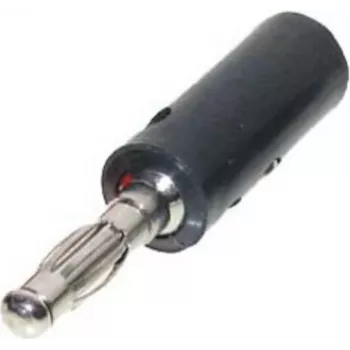 Bananenstecker ShiverPeaks 56200-S – einzelner Bananenverbinder, schwarz, hochleitfähiger Kontakt