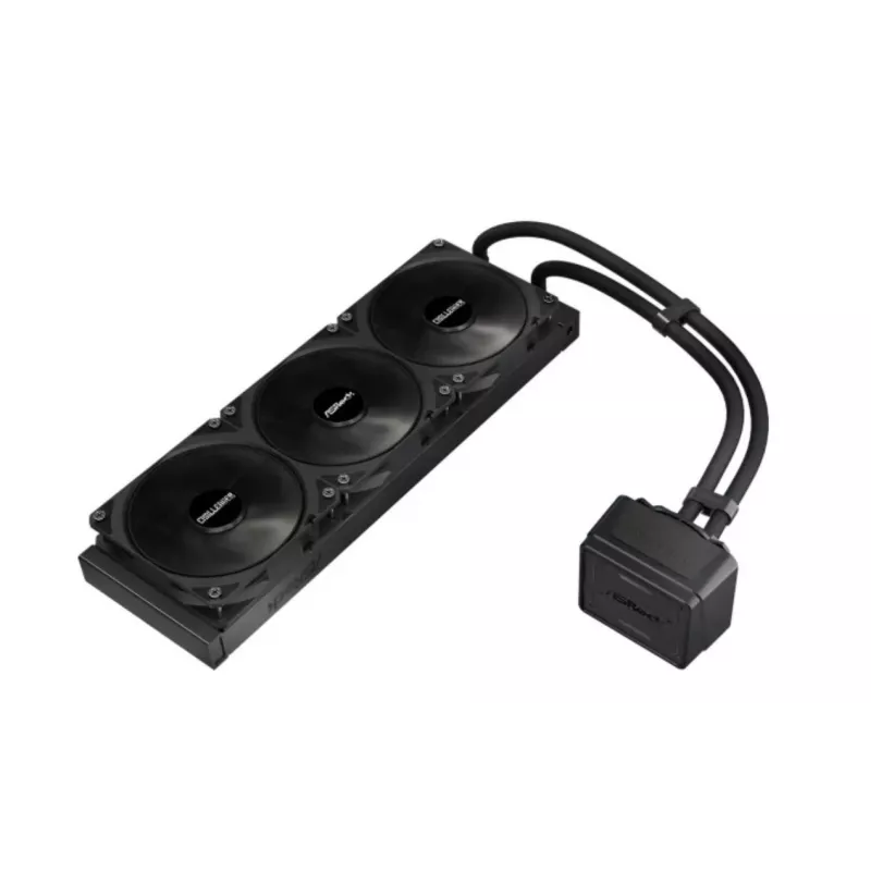 Flüssig-CPU-Kühler ASROCK Challenger Pure 360 Schwarz — 360-mm-Radiator, geschlossener AIO