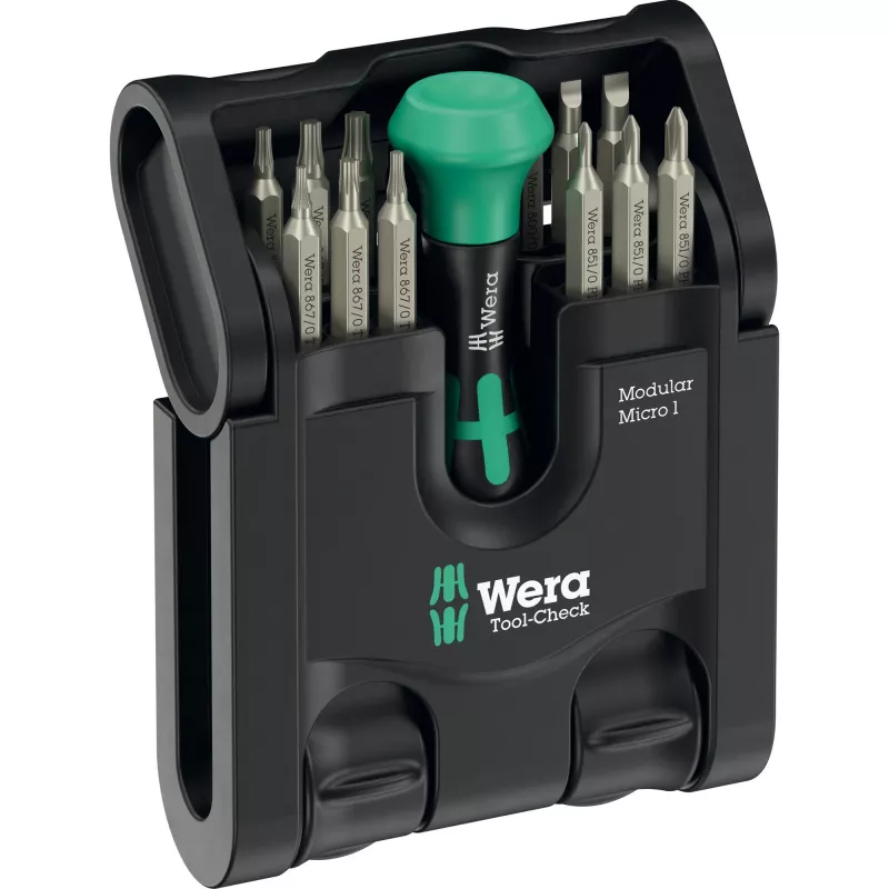 Werkzeugsatz Wera Tool-Check Modular Set 1 – 50-teiliger modularer Werkstattsatz, sortierte Bits und Steckschlüsseleinsätze
