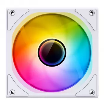 Gehäuselüfter Jonsbo ZK-120W 3in1 A-RGB weiß — 120 mm, A-RGB-Beleuchtung
