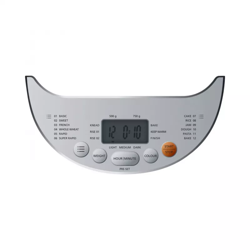 Brotbackautomat BM 3 (Weiß/Silber, 600 Watt, für Brote bis 750 g)