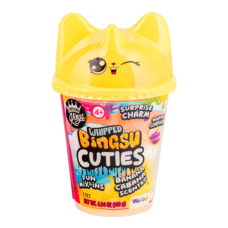 WECOOL Whipped Bingsu Cuties Banana Cabana gefrorene Dessertmischung — Becher mit aufgeschlagenem Bingsu, Bananengeschmack