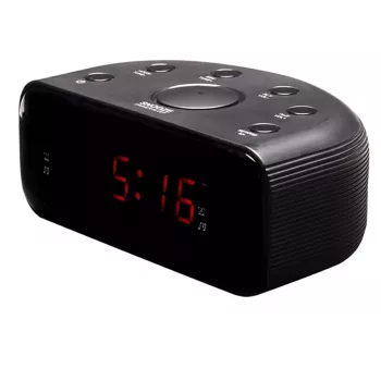 Denver CR-430 Analog & Digital FM-Radio mit LED-Display, schwarz