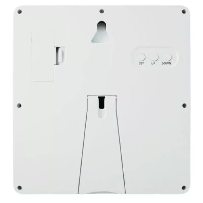 Digitaler Bilderrahmen TFA Geemarc Viso 5 mit Funkwecker, weiß