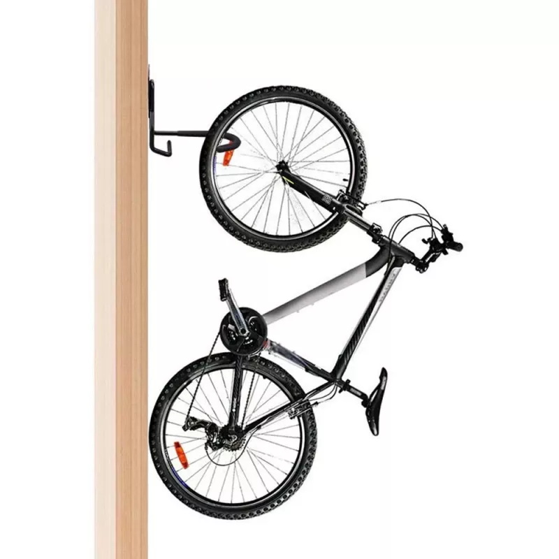 Fahrrad-Wandhalterung MACLEAN MC-433 vertikaler Fahrradhalter, klappbar, breitenverstellbar, für Fahrräder bis 20 kg, schwarz
