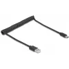 DeLOCK USB-Kabel USB 2.0 0,75 m USB A USB C Schwarz 90368