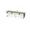 Cama RTV stand LOTTA 180cm Weiß + sonoma oak
