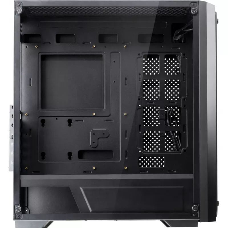 RAIJINTEK PONOS TG4 - Desktop - PC - SPCC - Schwarz - ATX - EATX - EEB - micro ATX - Mini-ATX - Gaming
