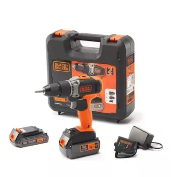 BLACK & DECKER | Akku-Bohrschrauber mit 2,0 Ah/4,0 Ah Akku | BCD003MEM2K-QW | 18 V | 2,0/4,0 Ah | Lithium