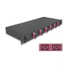 Glasfaser-Spleißgehäuse DeLOCK 67002 Schwarz Metall 482x220x44mm
