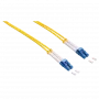 LogiLink - Patchkabel - LC Singlemode (M) zu LC Singlemode (M) - 1 m - Glasfaser - Duplex - 9/125 µm - OS2 - halogenfrei - gelb