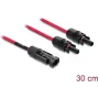 DELOCK Solar-Splitterkabel 1 x Stecker auf 2 x Buchsen 30 cm rot (Modell 90707)
