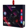 LORGAR Kaya 460, USB-Gaming-Headset mit Mikrofon, CM108B, RGB-Beleuchtung, Plug&Play, USB-A-Anschlusskabel 2m, Stoff-Ohrpolster, Größe: 192*184,7*88mm, 0,329kg, schwarz