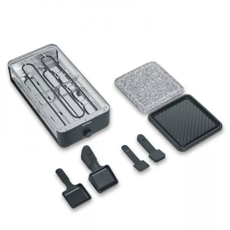 Raclette Grill Severin RG 2366 8 Personen 1300 W Schwarz