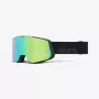 100% SNOWCRAFT Skibrille Wintersportbrille Schwarz Unisex Grün, Spiegel, Türkis Zylindrische (flache) Linse