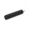 Stromverlängerungskabel Lanberg PS0-05F-0300-BK 3m 5 AC-Steckdosen Innenbereich Schwarz