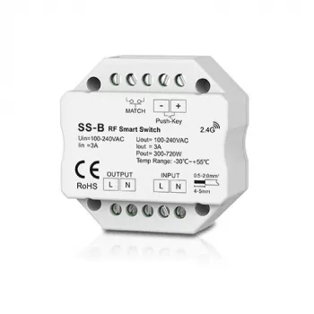 SS-B Einkanal-230V-Regler ohne Dimmfunktion + Taster