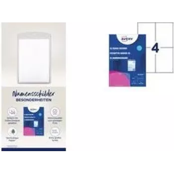 Namensschildhalter Avery 4834XL Polyester Transparent 50 Stk.
