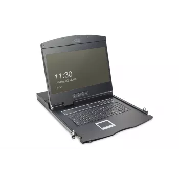 KVM-Konsole Digitus 19 Zoll LCD 8-Port VGA US-Tastatur