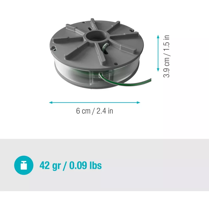 Fadenspule für Rasentrimmer Gardena 5411-20 grün grau ABS Nylon 60 mm