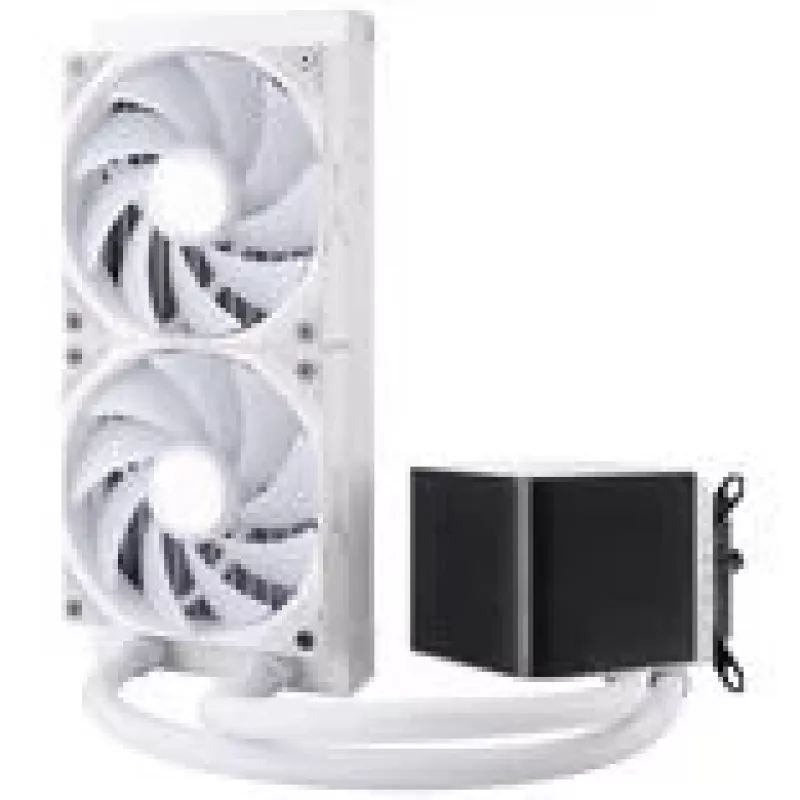 Jonsbo D32 STD PC-Gehäuse + TRYX PANORAMA Complete Flüssigkeitskühlung, ARGB - 240 mm, Weiß