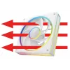 Gehäuselüfter MODECOM VOLCANO LOOP 120 ARGB Reverse Fan Weiß 120 mm, PWM, 400–1400 RPM